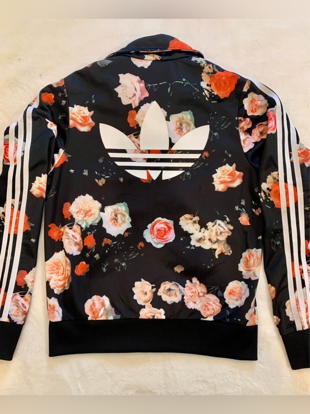 Adidas Firebird floral rose track jacket NEW - Picture 3 of 6